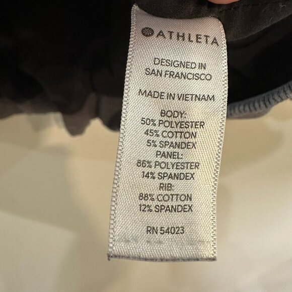 Athleta Victory Zip Up Hoodie Jacket Size Small Black Athletic Outdoor - Picture 7 of 12